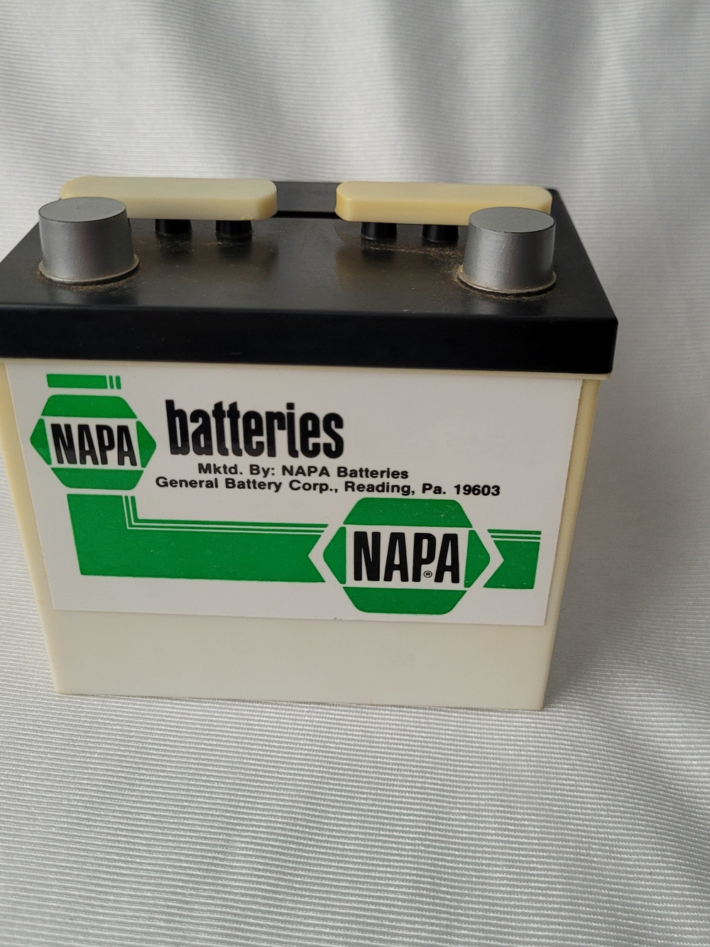 Vintage NAPA Batteries Promotional Plastic Coin Bank